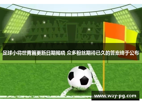 足球小将世青篇更新日期揭晓 众多粉丝期待已久的答案终于公布 足球小将世青篇更新日期揭晓 众多粉丝期待已久的答案终于公布